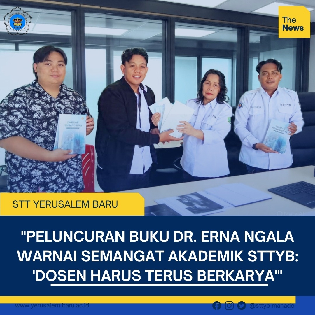 Peluncuran Buku Dr. Erna Ngala Warnai Semangat Akademik STTYB: Dosen Harus Terbuka Berkarya