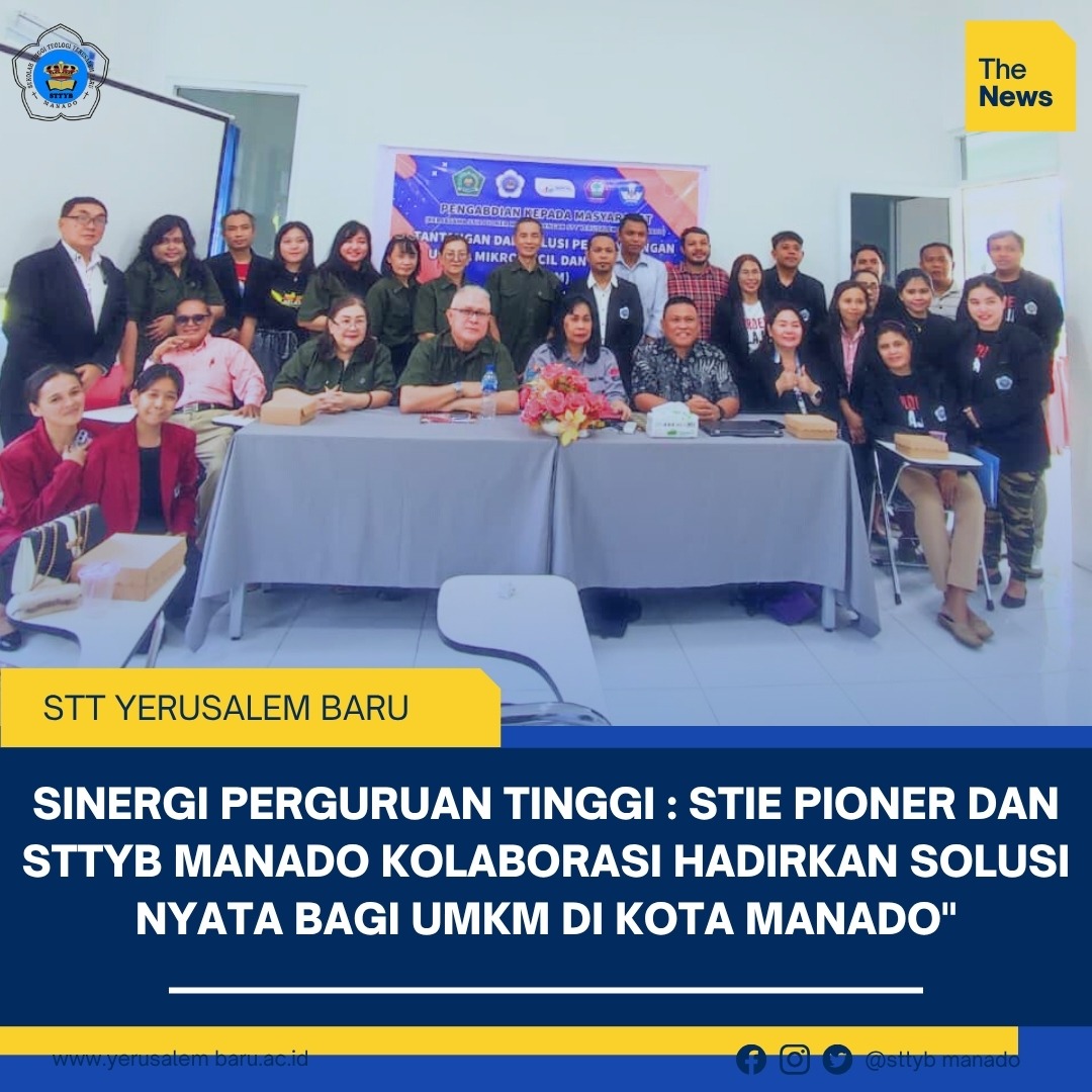 Sinergi Perguruan Tinggi: STIE Pioner dan STTYB Manado Kolaborasi Hadirkan Solusi Nyata Bagi UMKM di Kota Manado